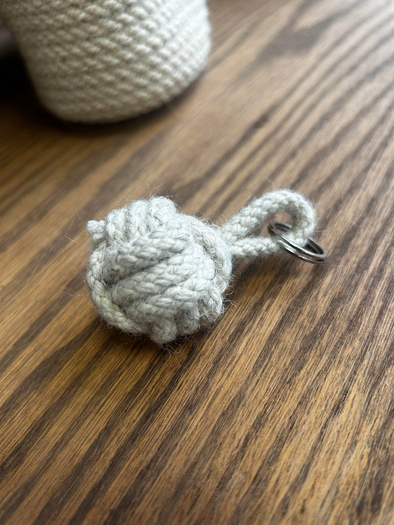 Sustainable Rope: Dingley Key Ring made from 100% British Wool