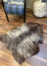 Glencroft Soft Grey Brown British Sheepskin Rug