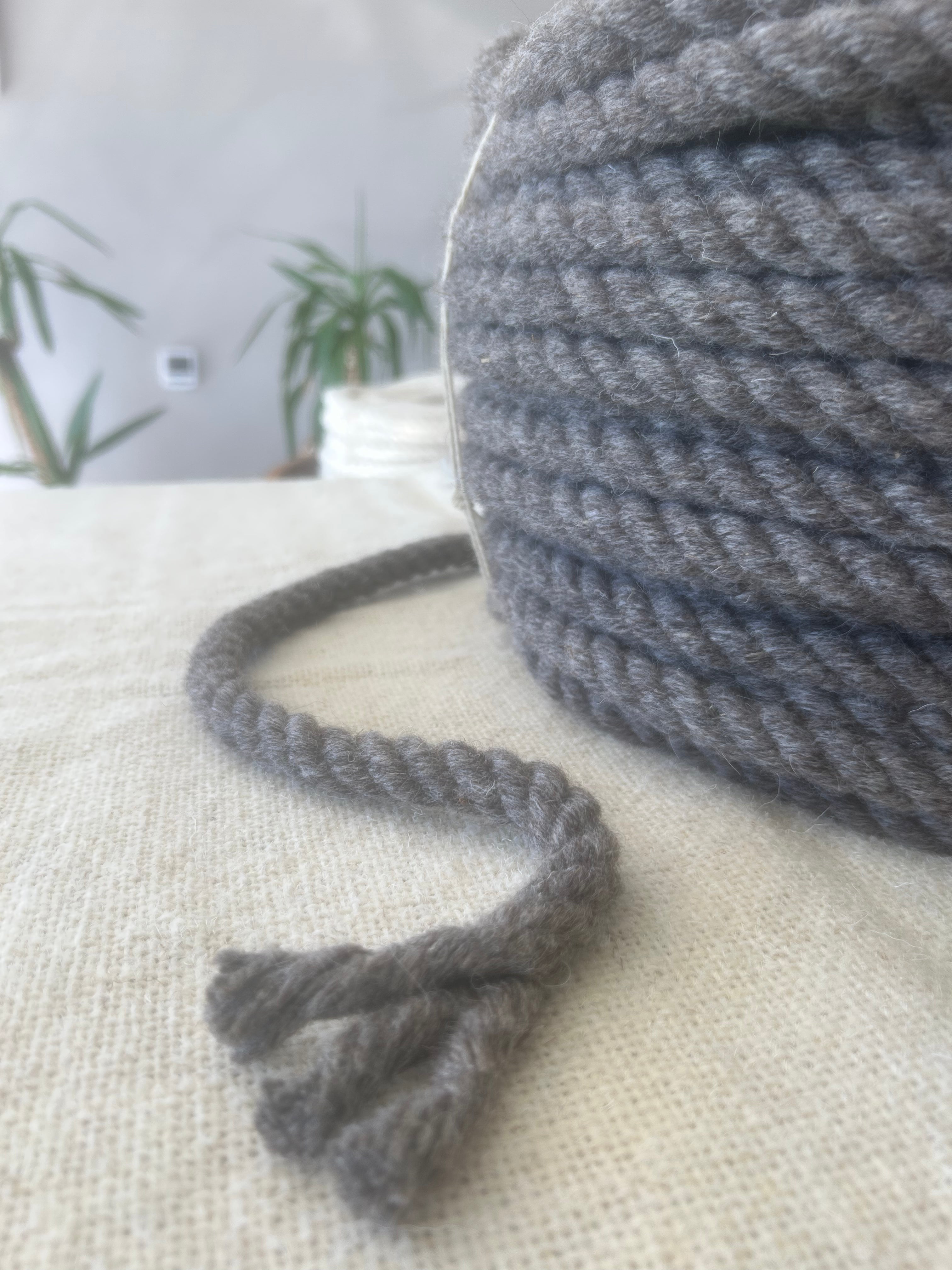 Wool Rop Net Wool Rope - 100% British Wool Excellence Manufactured on the farm ...