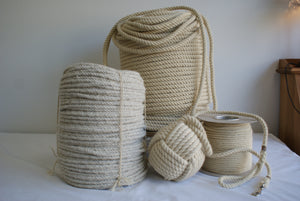 Our Basset rope is seen on the left and is a pale/grey colour. 